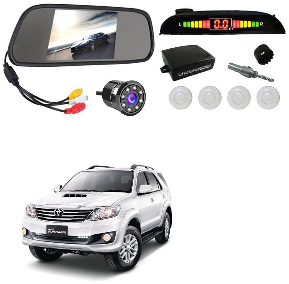 

AYW Car Rear View Camera With White Sensor and Screen of Fortuner