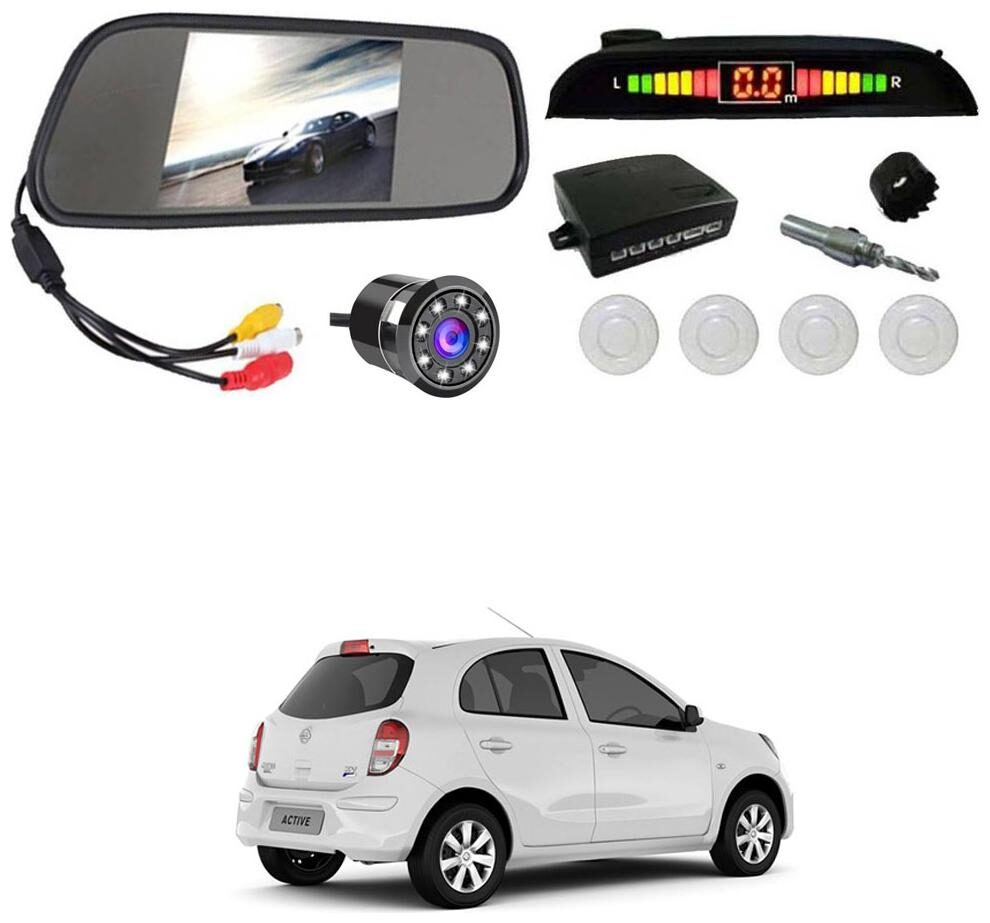 

AYW Car Rear View Camera With White Sensor and Screen of Micra Active