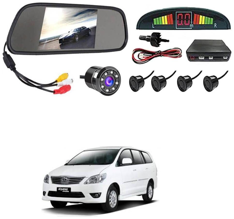 

AYW Car Rear View Camera With Black Sensor and Screen of Innova