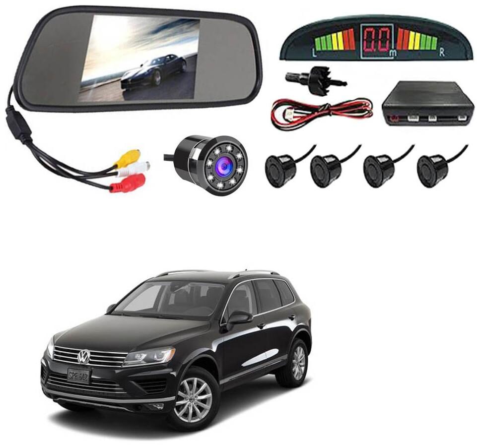 

AYW Car Rear View Camera With Black Sensor and Screen of Touareg