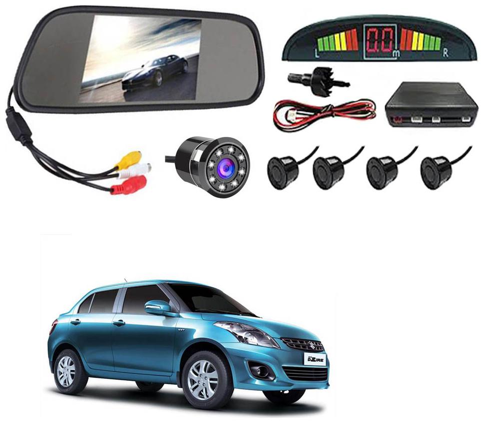 

AYW Car Rear View Camera With Black Sensor and Screen of Swift Dzire