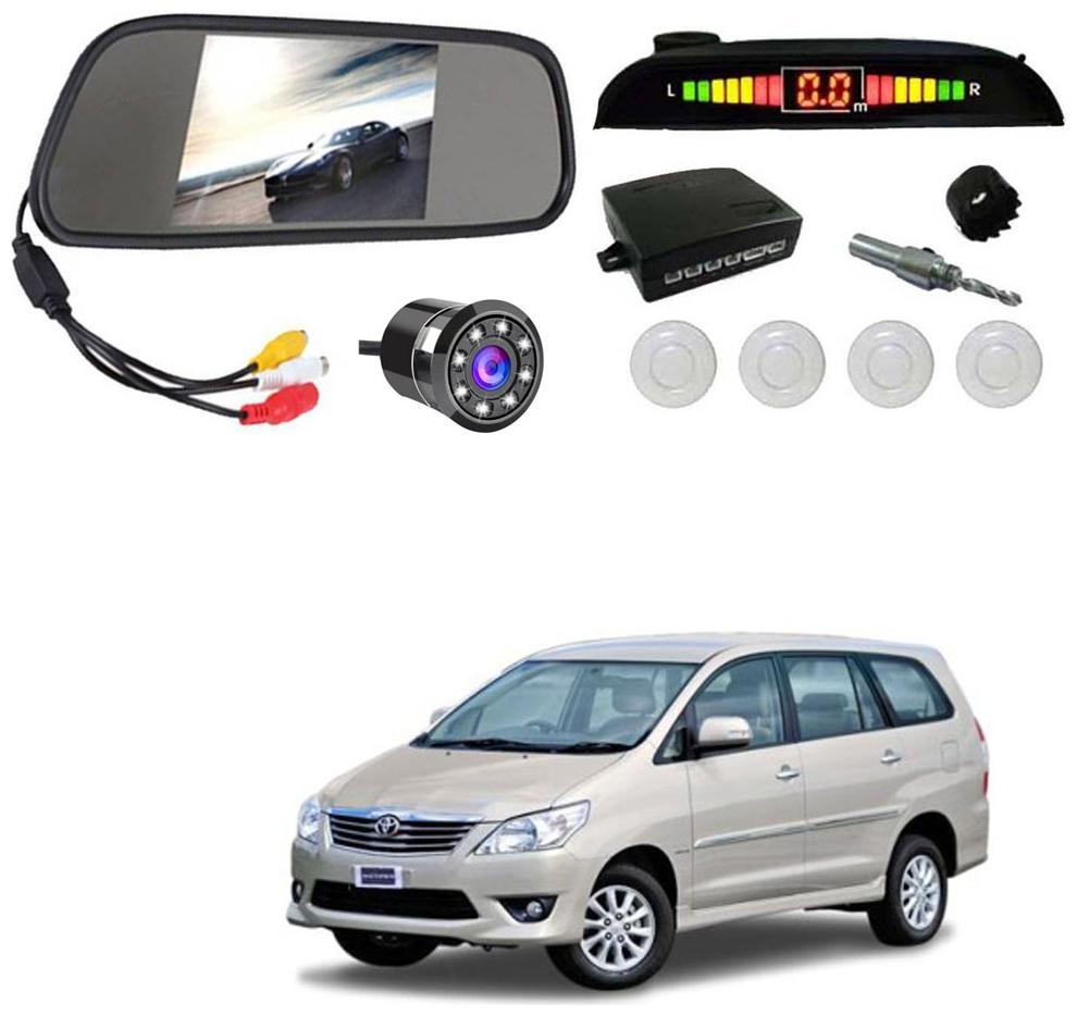 

AYW Car Rear View Camera With White Sensor and Screen of Innova