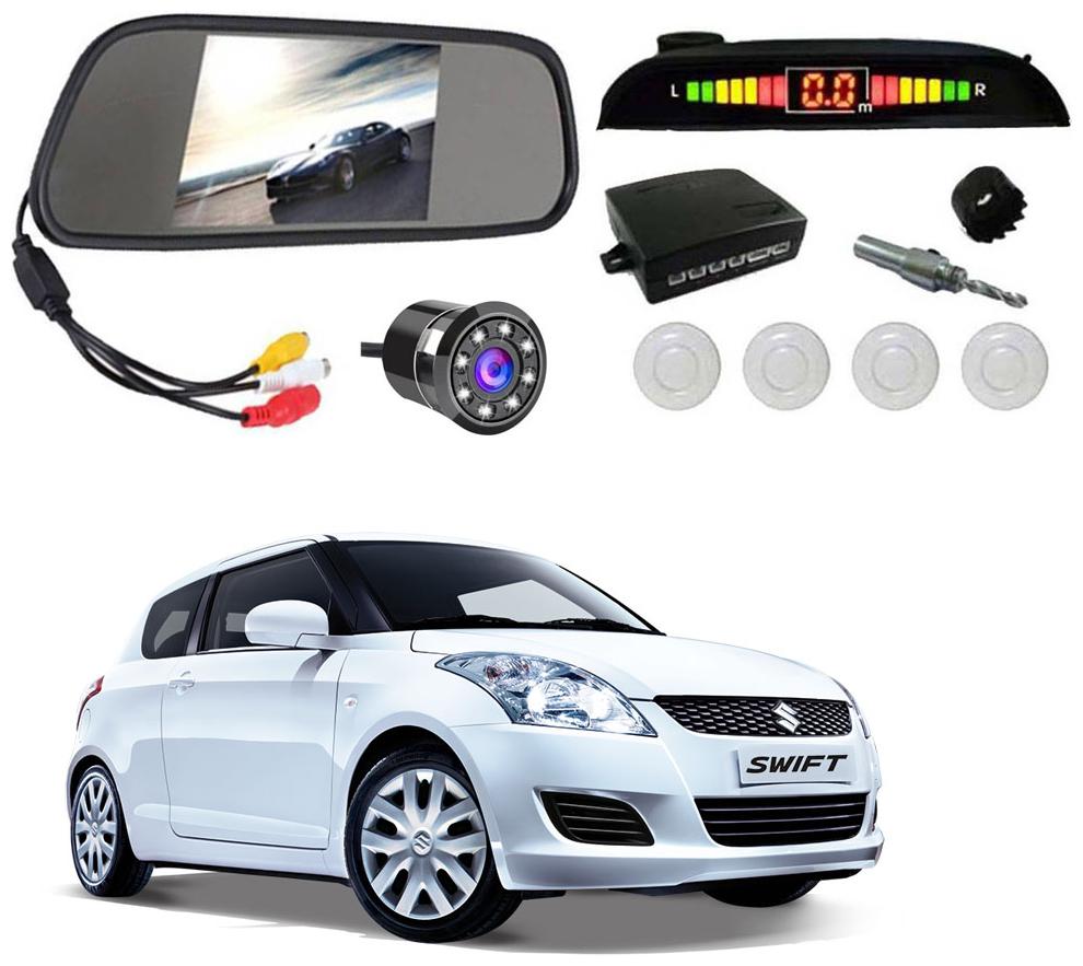 

AYW Car Rear View Camera With White Sensor and Screen of Swift