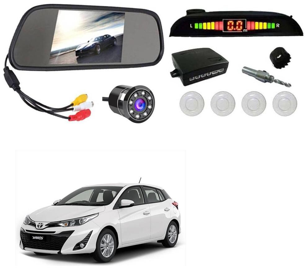 

AYW Car Rear View Camera With White Sensor and Screen of Yaris