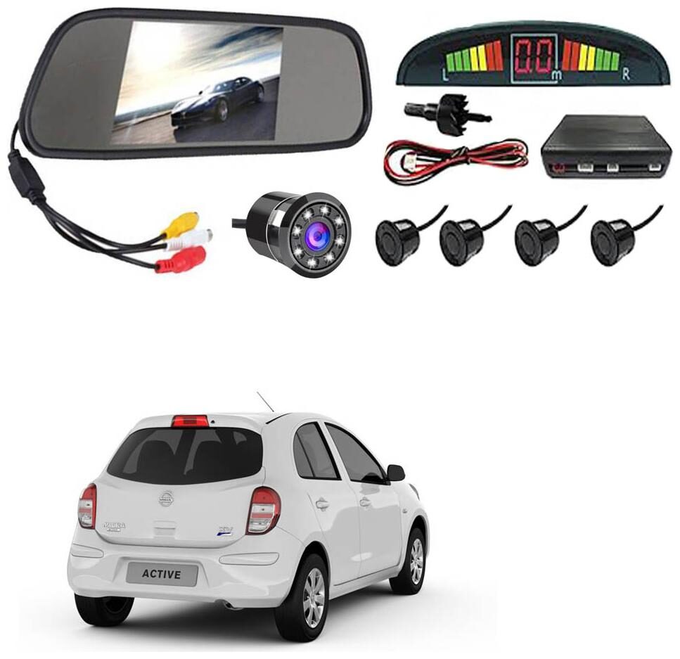 

AYW Car Rear View Camera With Black Sensor and Screen of Micra Active