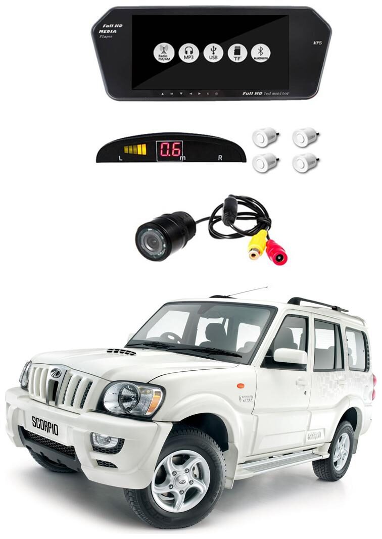 

AYW Combo of 7 inch LED Car Screen Video Monitor with Camera and White Sensors for Sonata Fluidic