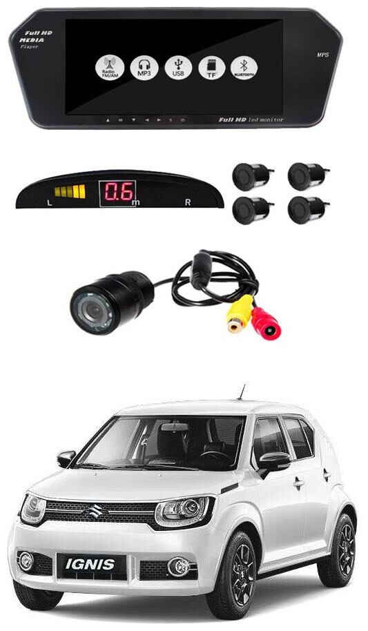 

AYW Combo of 7 inch LED Car Screen Video Monitor with Camera and Black Sensors for 1 Series
