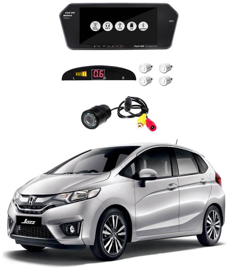 

AYW Combo of 7 inch LED Car Screen Video Monitor with Camera and White Sensors for Jazz