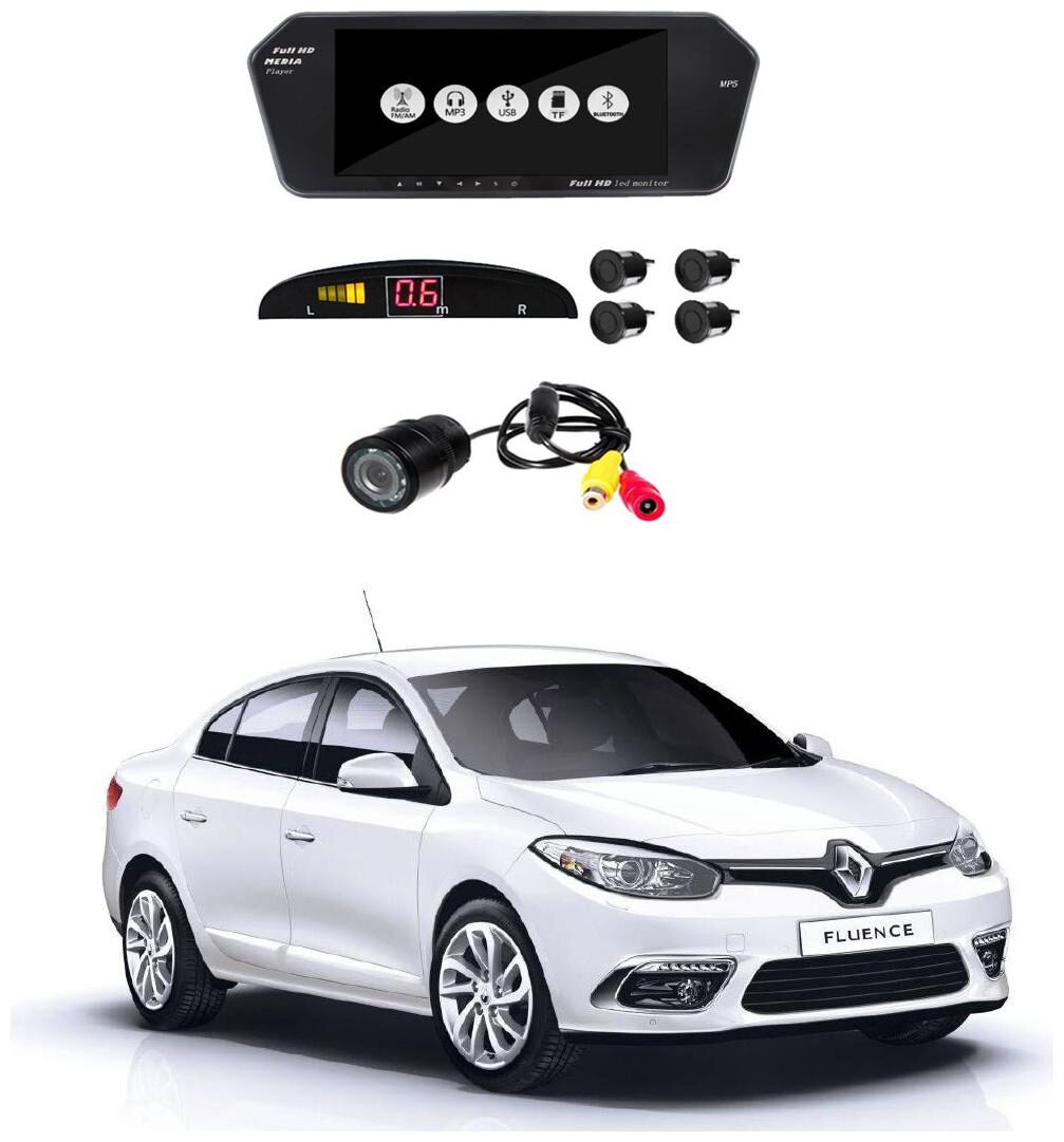 

AYW Combo of 7 inch LED Car Screen Video Monitor with Camera and Black Sensors for Fluence