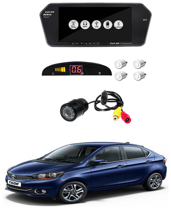 

AYW Combo of 7 inch LED Car Screen Video Monitor with Camera and White Sensors for LX