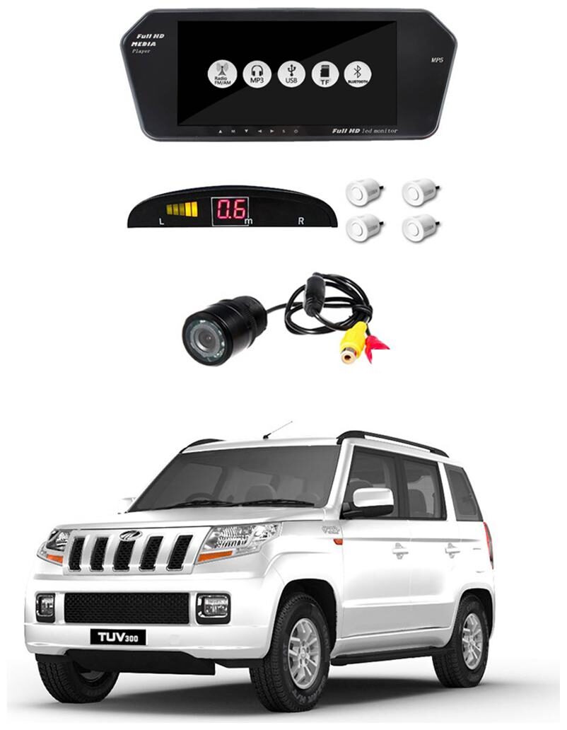 

AYW Combo of 7 inch LED Car Screen Video Monitor with Camera and White Sensors for TUV 300
