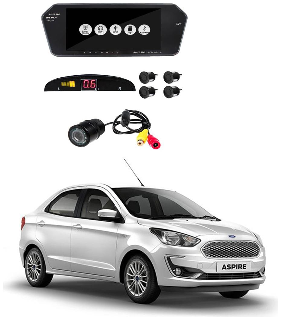 

AYW Combo of 7 inch LED Car Screen Video Monitor with Camera and Black Sensors for Aspire