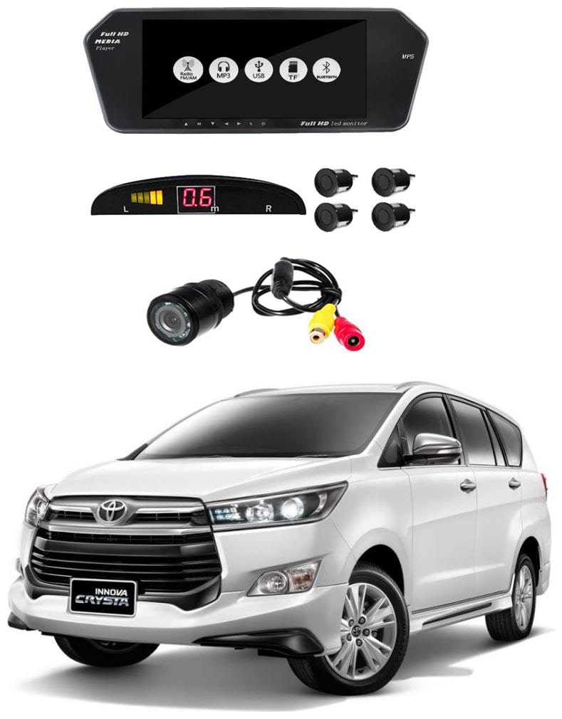 

AYW Combo of 7 inch LED Car Screen Video Monitor with Camera and Black Sensors for Innova Crysta