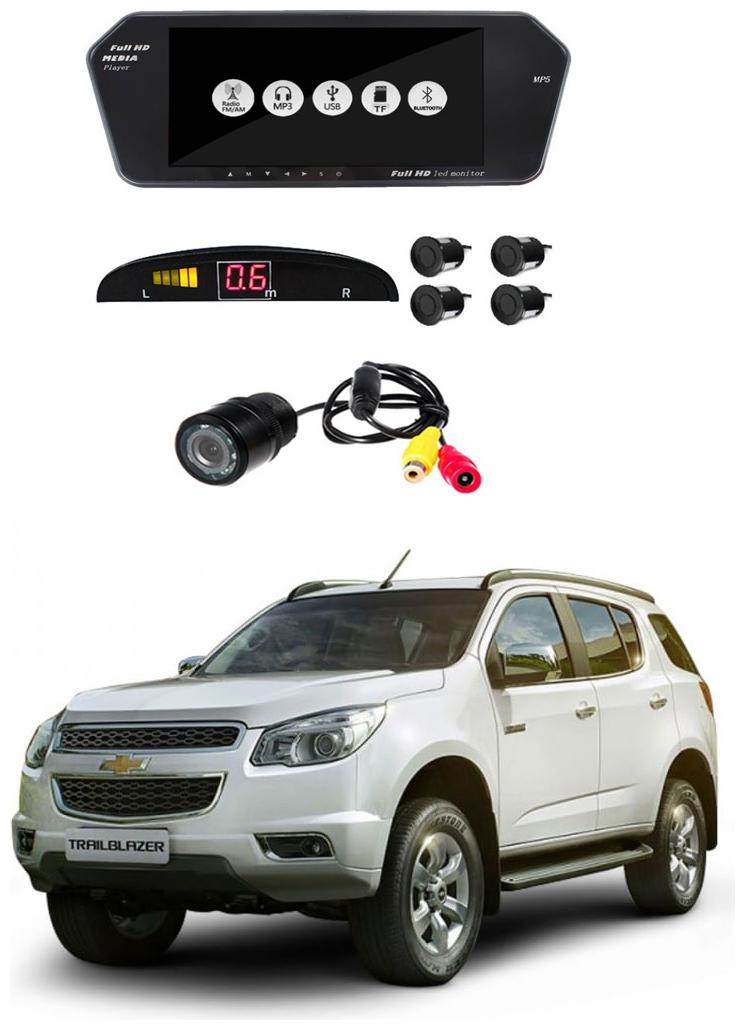 

AYW Combo of 7 inch LED Car Screen Video Monitor with Camera and Black Sensors for Trailblazer