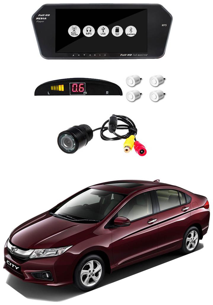 

AYW Combo of 7 inch LED Car Screen Video Monitor with Camera and White Sensors for New City