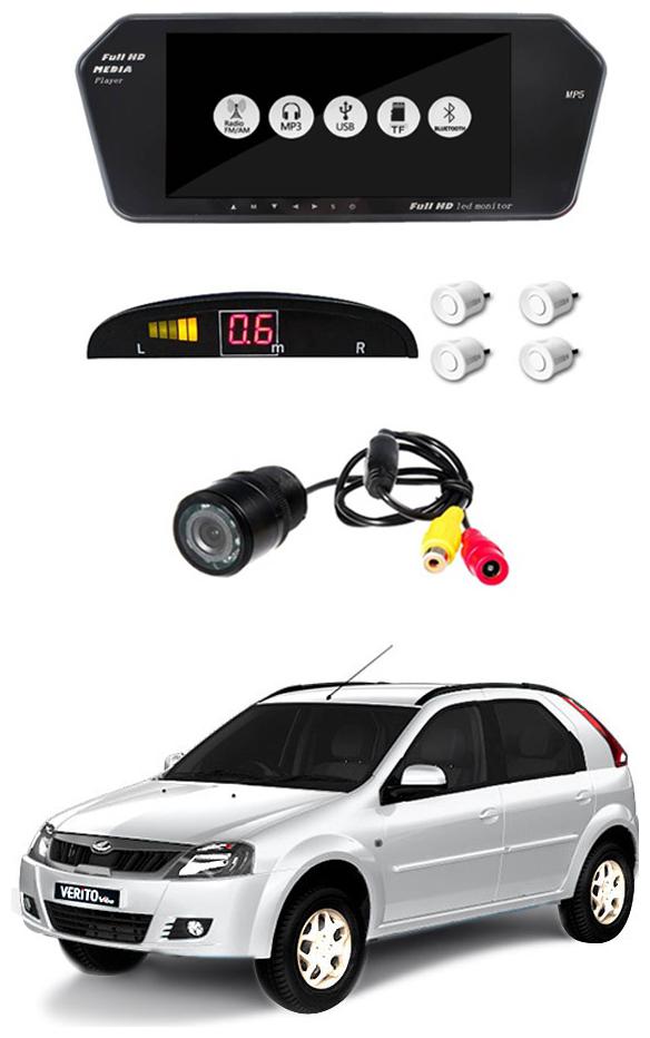 

AYW Combo of 7 inch LED Car Screen Video Monitor with Camera and White Sensors for Verito Vibe