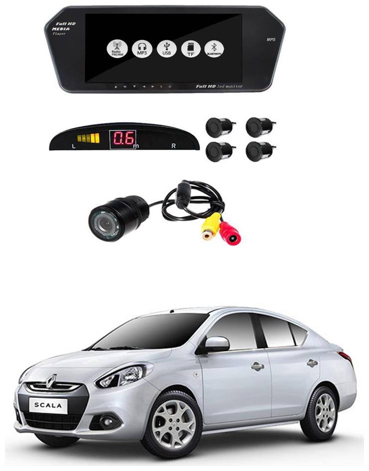 

AYW Combo of 7 inch LED Car Screen Video Monitor with Camera and Black Sensors for Scorpio