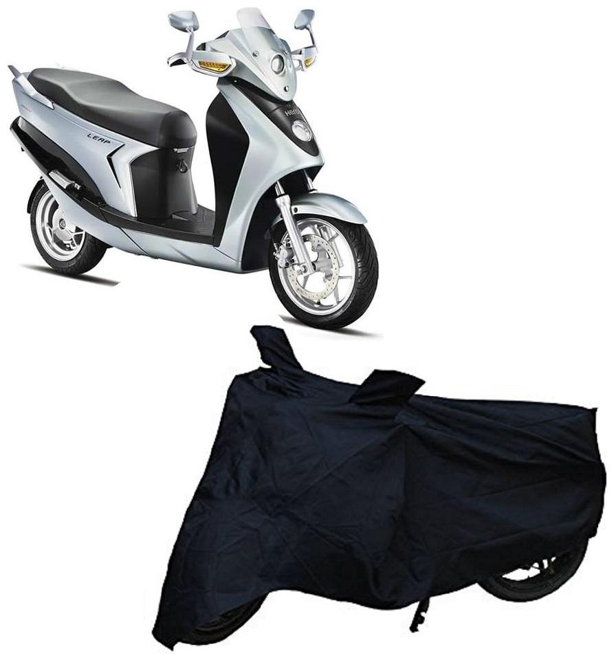 

Bigwheels Premium Quality Black Matty Two Wheeler Scooter Scooty Body Cover For Hero Leap Hybrid Ses With Mirror Pocket