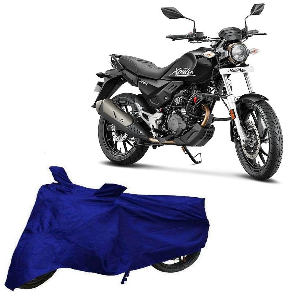 

Bigwheels Premium Quality Blue Matty Two Wheeler Bike Body Cover For Hero Xpulse 200T With Mirror Pockets