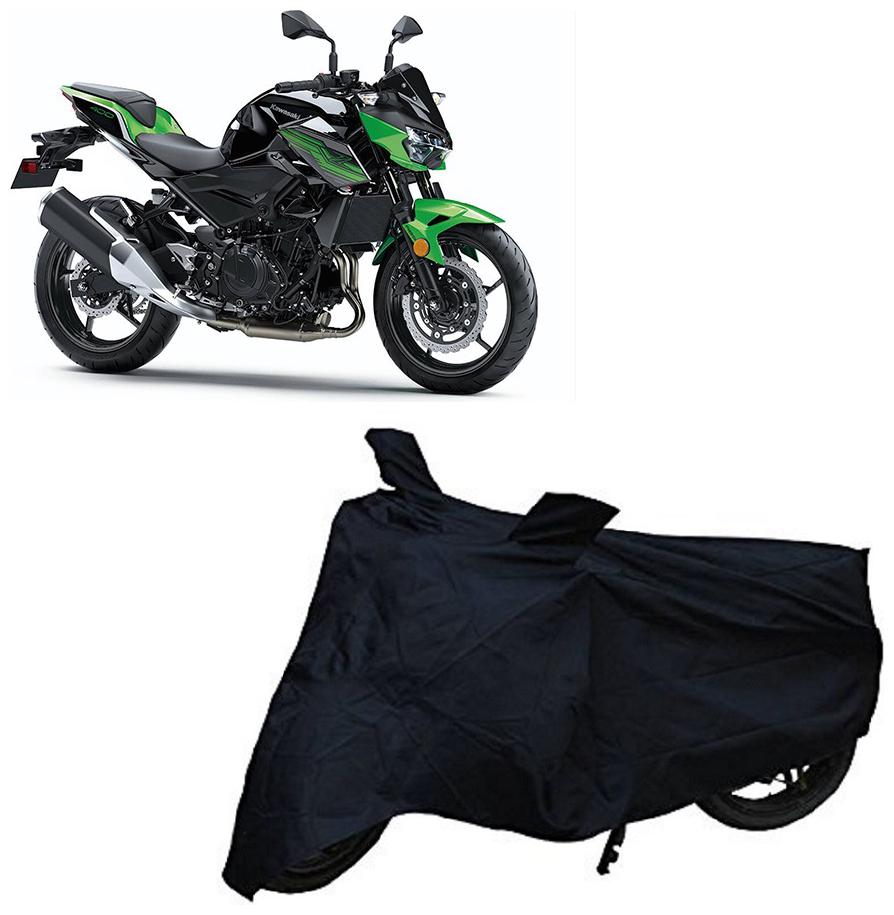 

Bigwheels Premium Quality Black Matty Two Wheeler Bike Body Cover For Kawasaki Z400 With Mirror Pocket