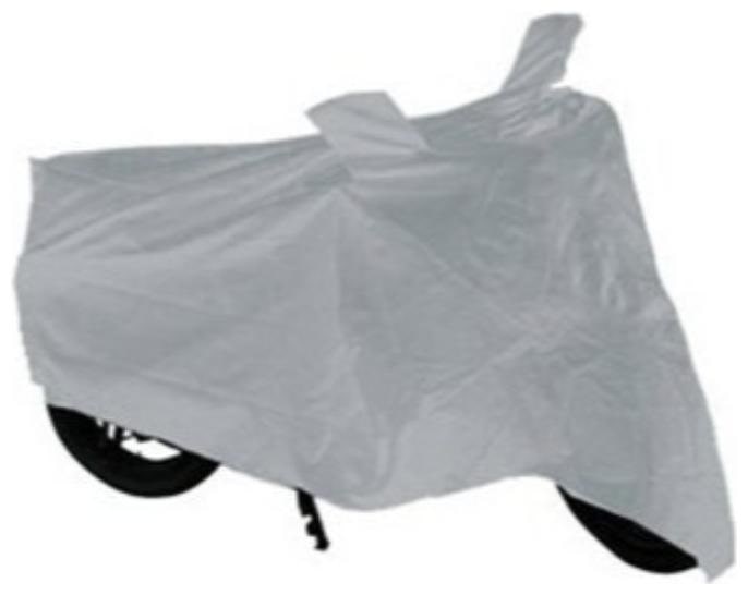 

Bigzoom Premium SILVER-Matty Bike Body Cover For Hero Splendor Pro