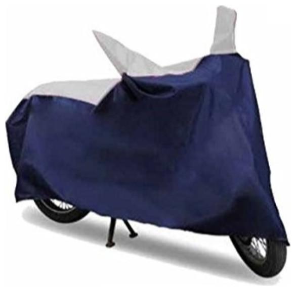 

BIGZOOM Sporty Look (Silver Blue) Bike Cover For Bajaj Discover 125 T