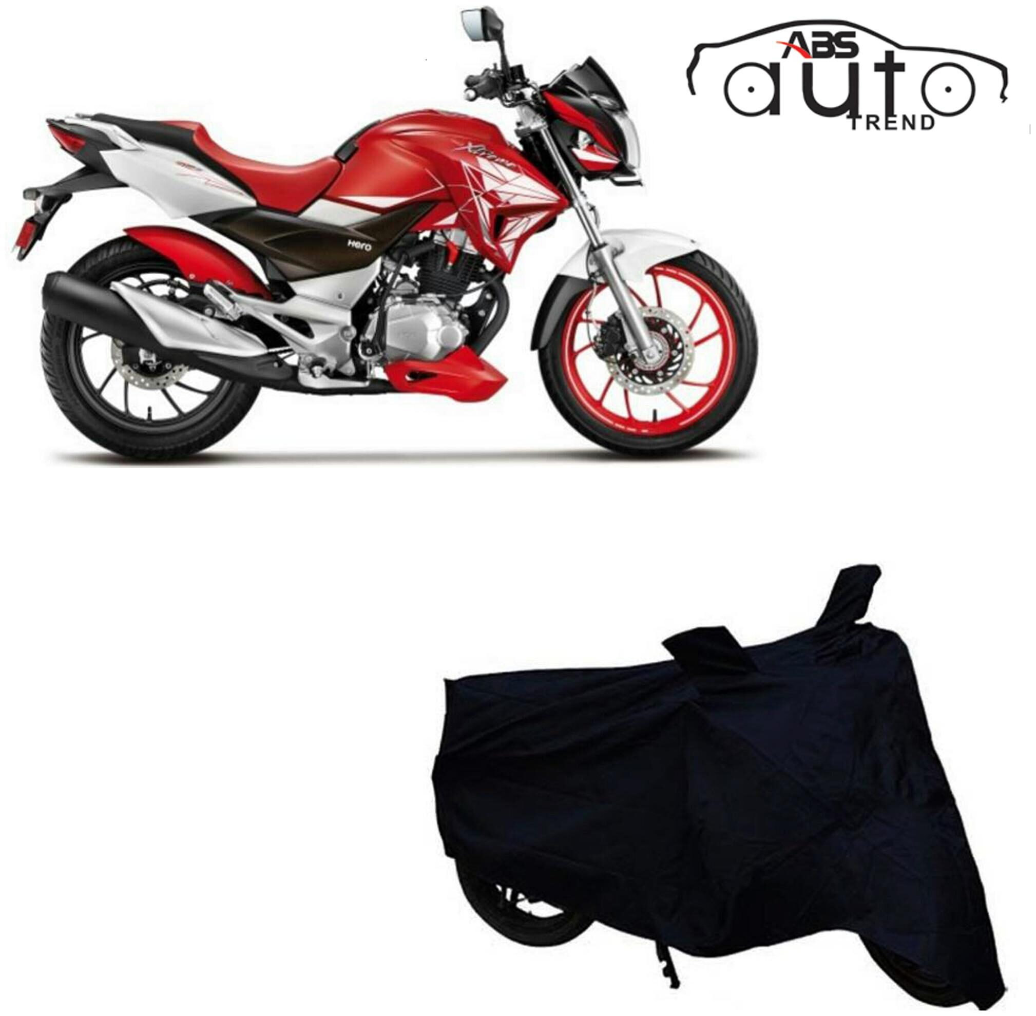 

ABS AUTO TREND Bike Body Cover For Hero Xtreme 200S ( Black )