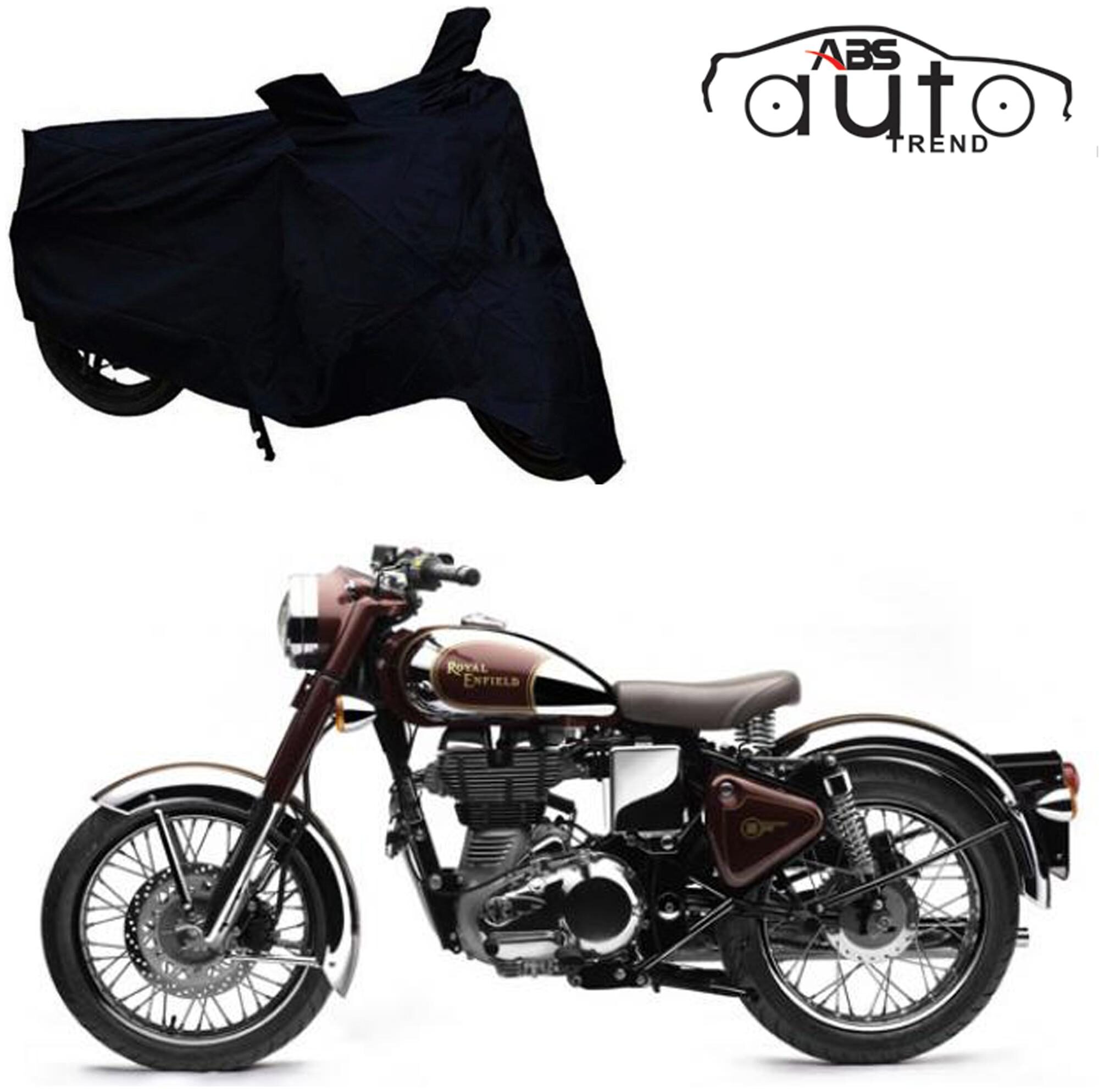 

ABS AUTO TREND Bike Body Cover For Royal Enfield Bullet 500 ( Black )