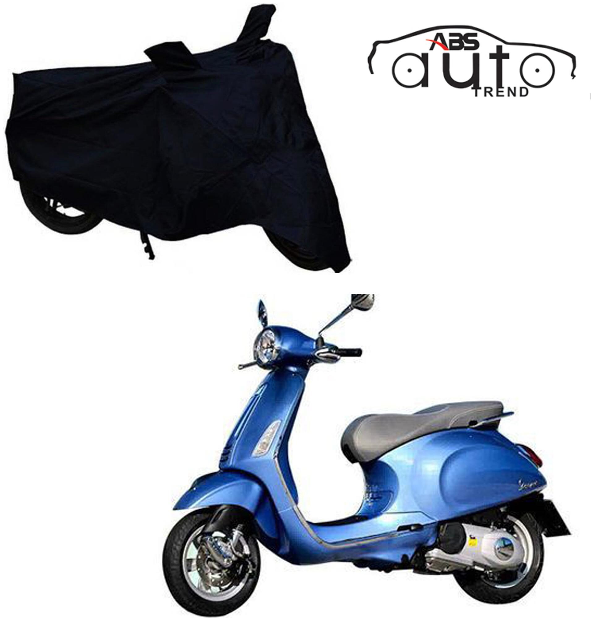 

ABS AUTO TREND Bike Body Cover For Piaggio Vespa Sxl 150 ( Black )