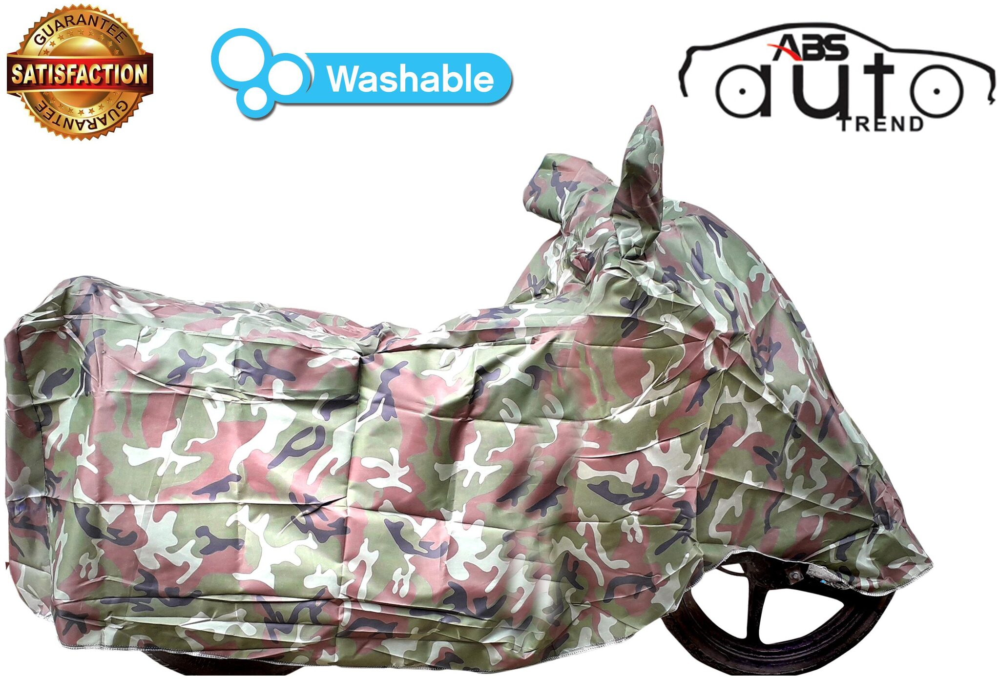 

ABS AUTO TREND Jungle Print Bike Body Cover For Suzuki Intruder 150 ( Green )