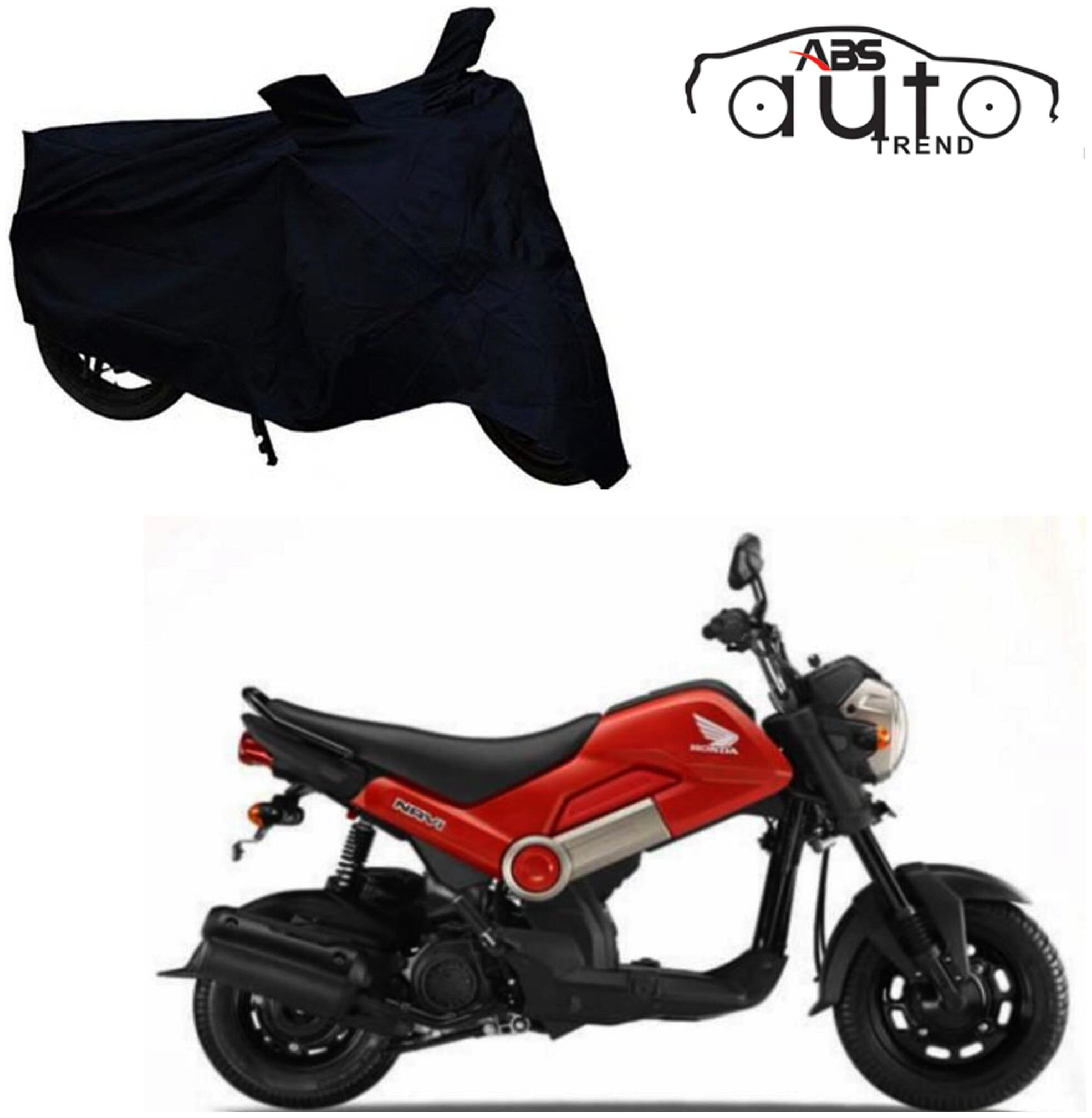 

ABS AUTO TREND Bike Body Cover For Honda Navi ( Black )