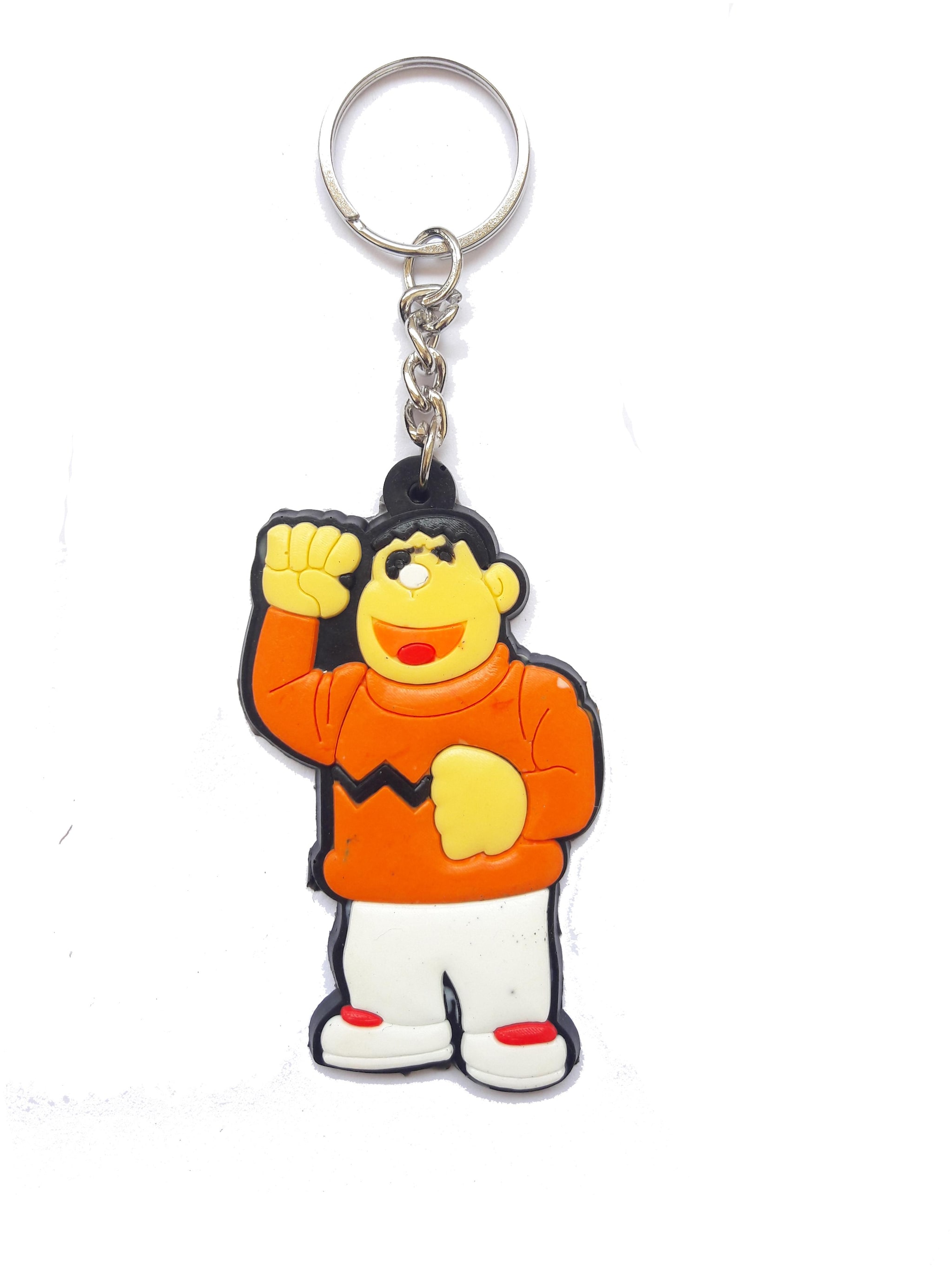 

BIRDWARE Single Sided Chhota bheem Car Bike Collaction Rubber Keychain for Car Bike Men Women Keyring