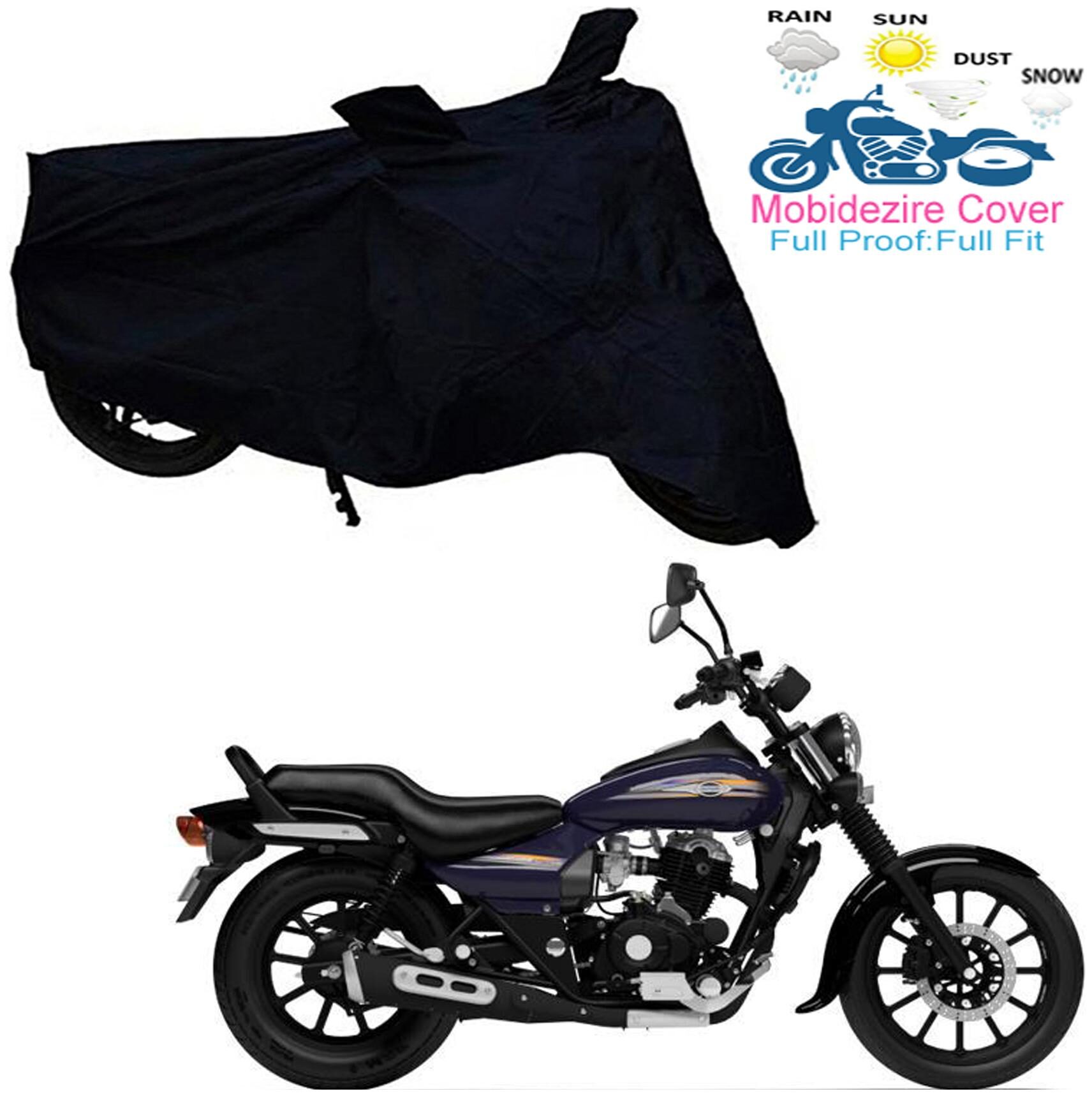 

BLACK BIKE BODY COVER avenger 150 (BAJAJ) MOBIDEZIRE
