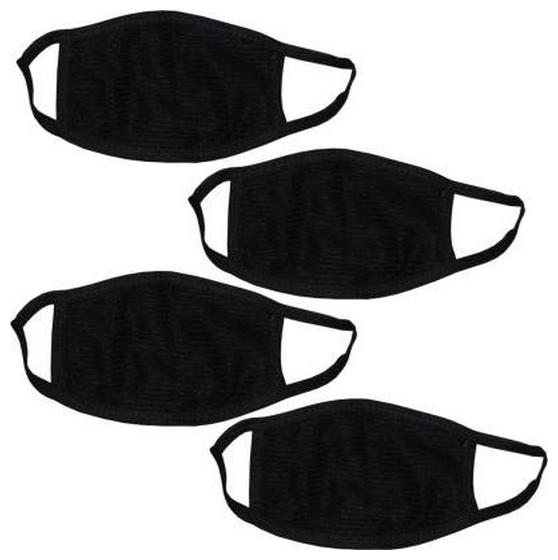 

Newnovo Black Bike Face Mask for Men Women (Pack of 4)