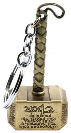 

BORING THOR Hammer GOLDEN Avenger Endgame keychain