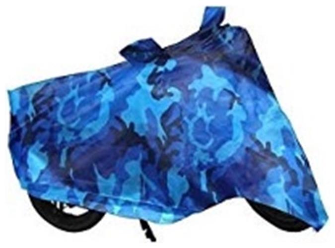 

Branded Bike Body Cover Blue Jungle Printed Water Resistant For Hero Splendor
