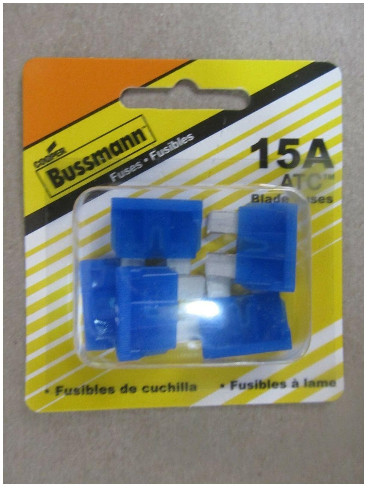 

Buss Fuses ATC-15 Automotive 5 Pack NEW in package