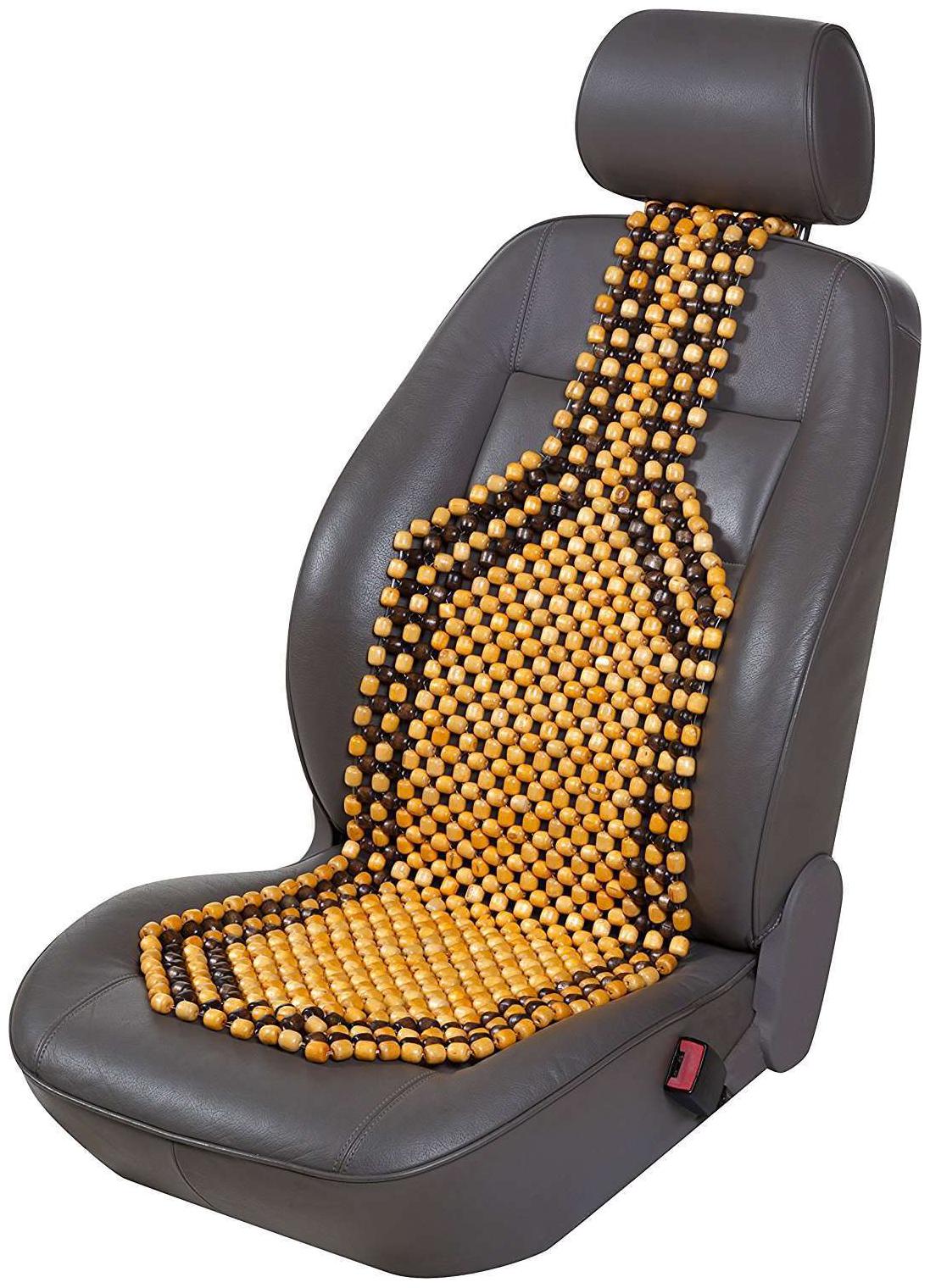 Car Wooden Seat Beads With Microfiber Glove Maruti S Cross