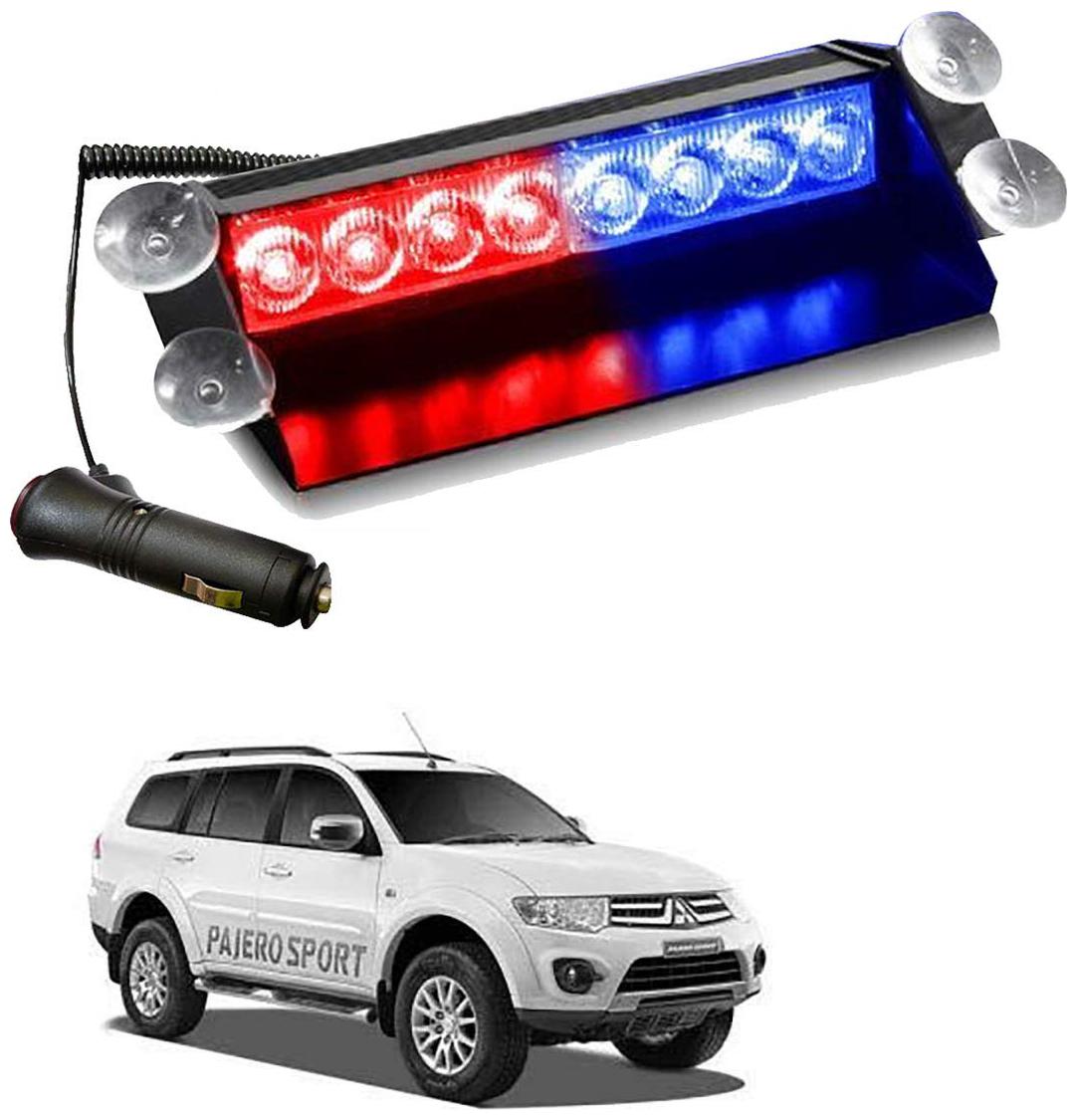 

Cartronics 8 LED Red Blue Police Flasher Light for Mitsubishi Pajero Sport (12V)