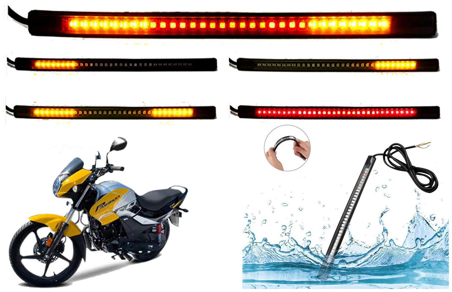 

Cartronics 8-INCH Flexible Signal And Brake Light For Hero Passion Pro 110