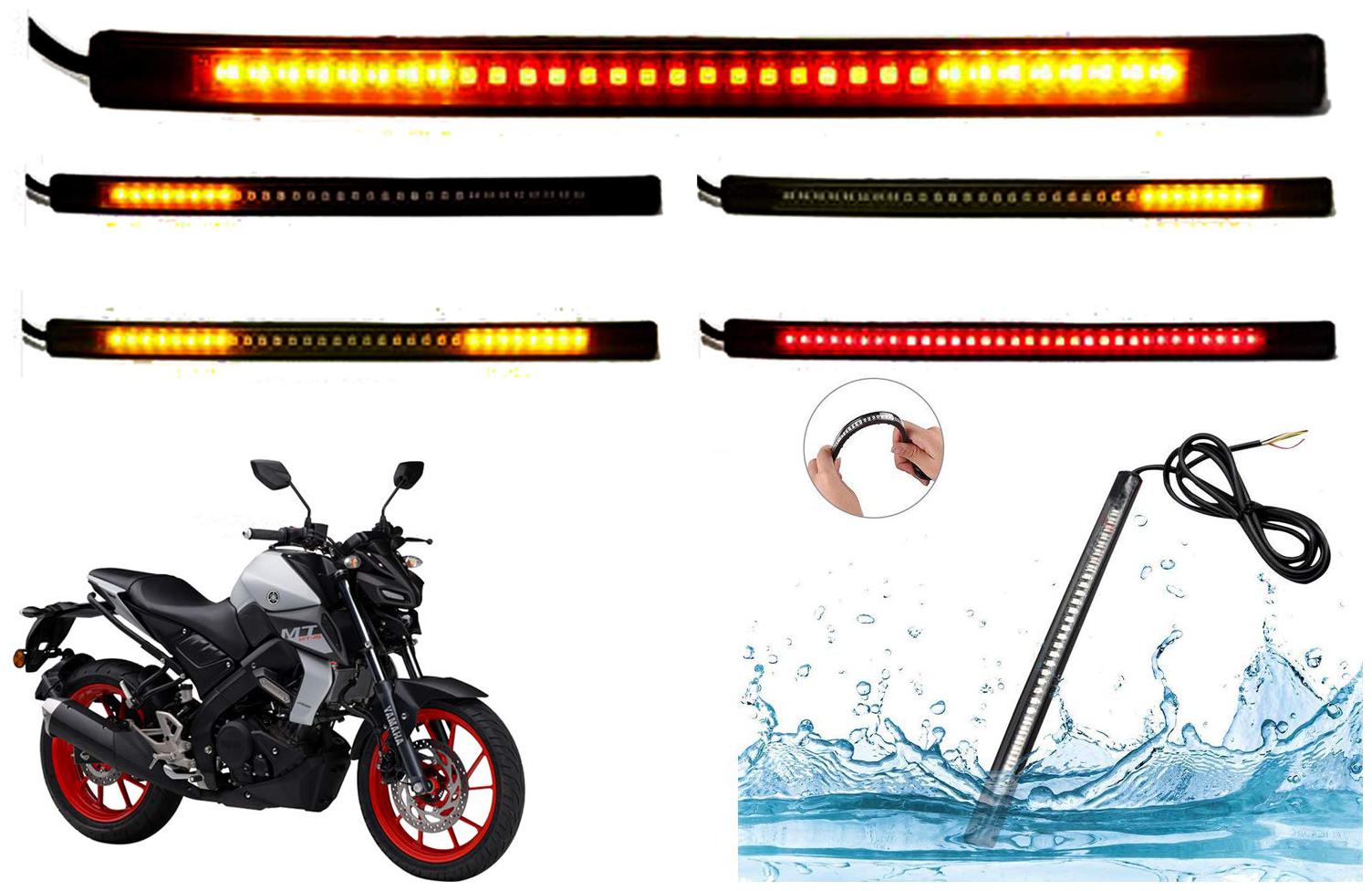 

Cartronics 8-INCH Flexible Signal And Brake Light For Yamaha MT-15 BS6