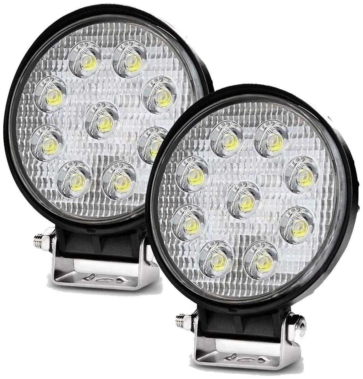 

Cartronics 9 LED Round 27 watt Waterproof Fog Light Pack Of 2 for All Bikes And Cars White