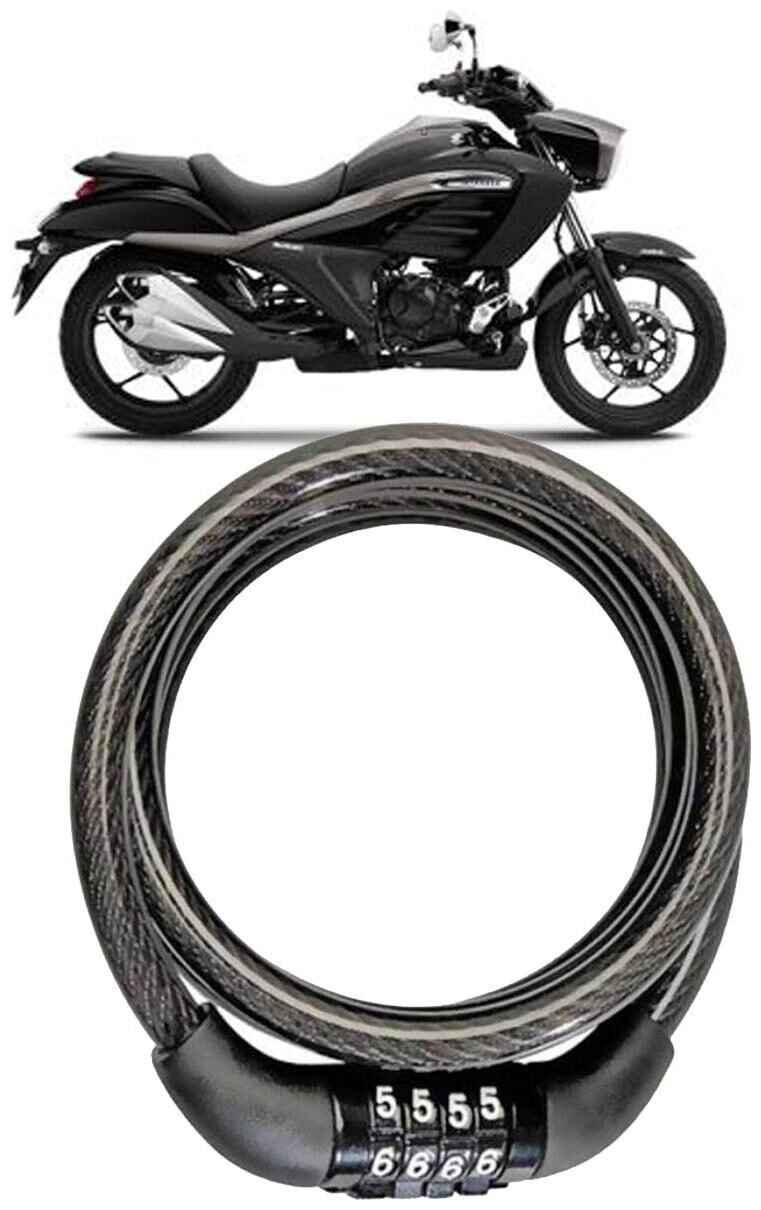 

Cartronics Bike Number Lock Helmet Lock Steel Cable Lock Bicycle Cycle Lock for Suzuki Intruder 150