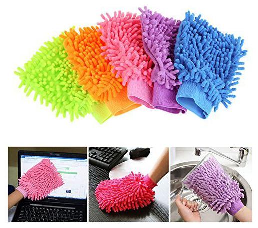 

Cartronics Microfiber Cleaning Glove Double Side Pack of 5pcs (Multi)