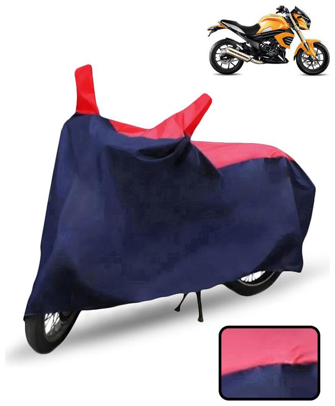 

Carzex Bike Body Cover For Mahindra Mojo Motorcycle Cover(Red Blue)