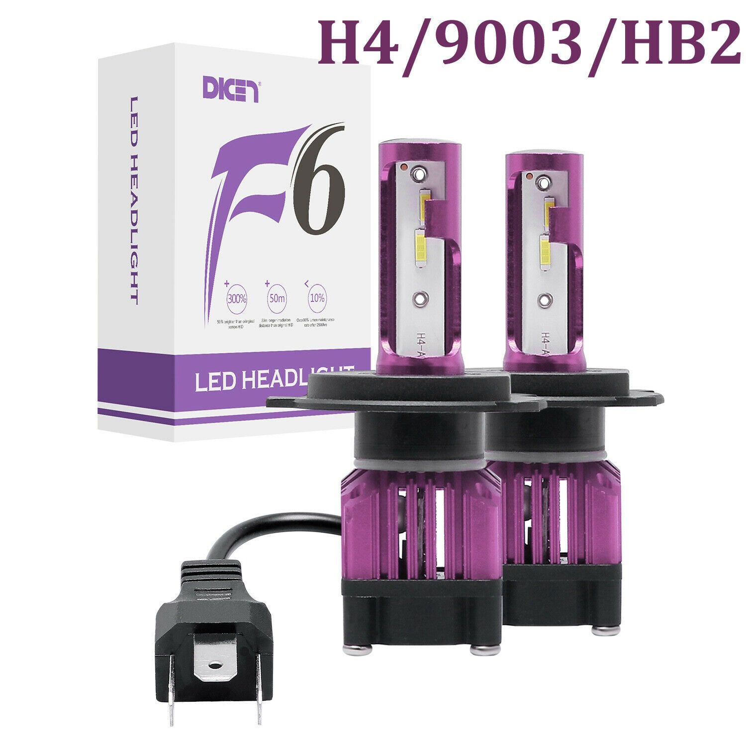 

CREE LED Headlight 2000W 300000LM 6000K 9004 9005 9006 9007 H11 H13 H4 5202 9012