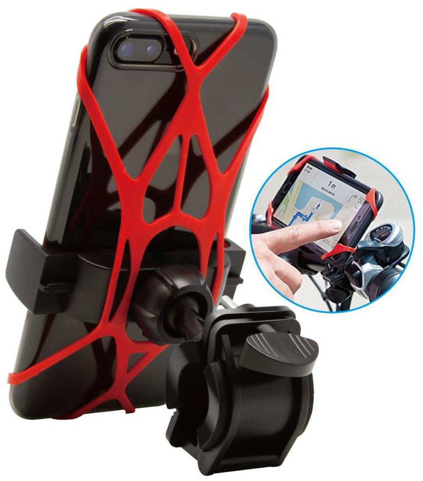 

CHG Bicycle Holder Universal 360 deg Anti-Shake and Anti-Fall MotorBicycleHolder for GPS (Red)