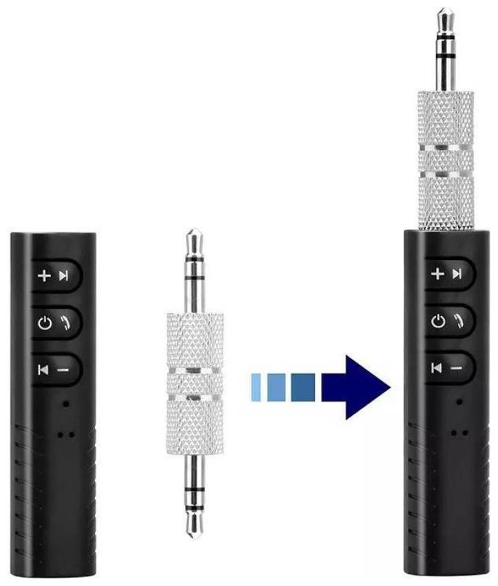

CHG v4 2 Car Bluetooth Device with 3 5mm Connector 122 Audio Receiver MP3 Player Transmitter Adapter Dongle (Black