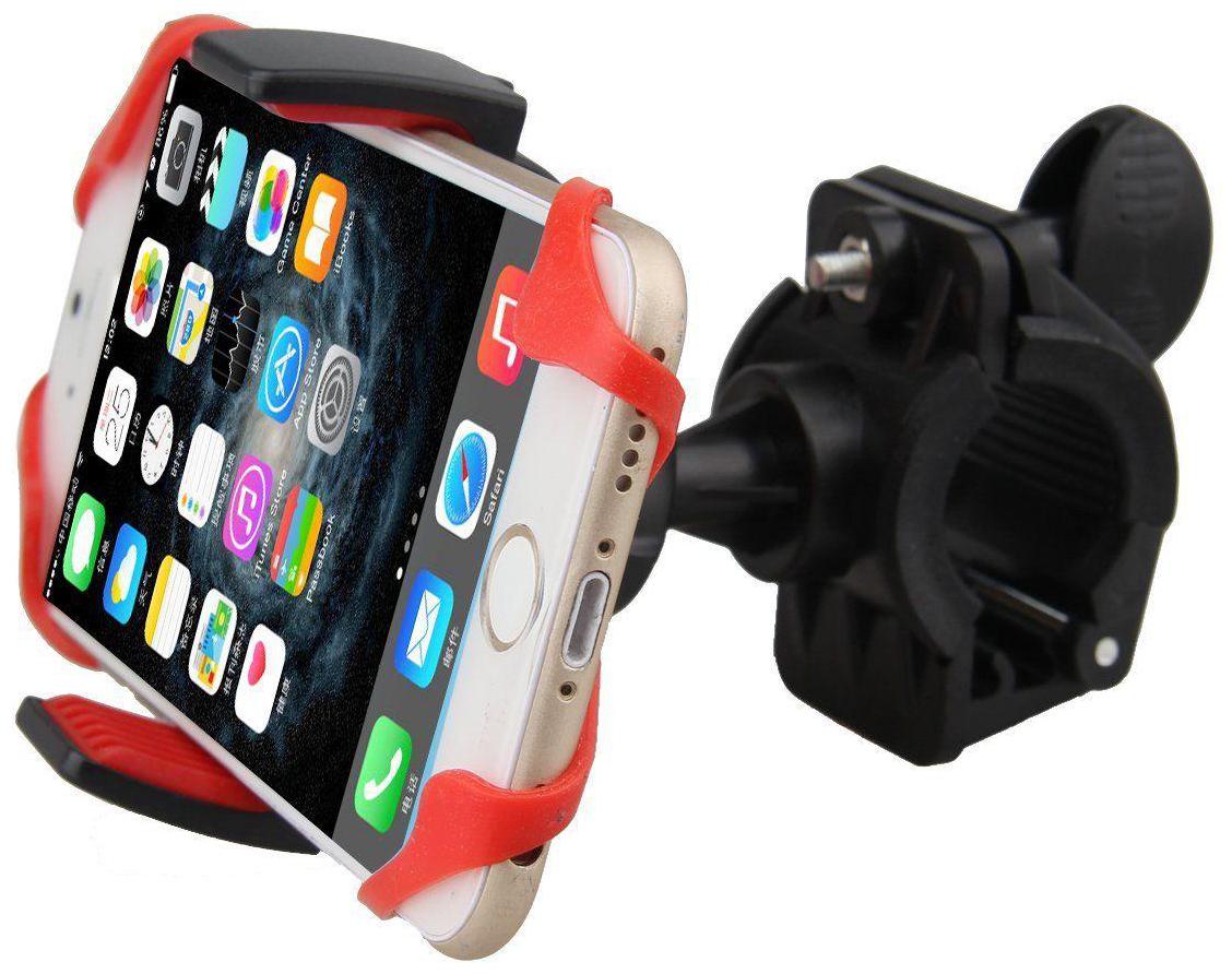 

CHG Motorcycle Phone Holder Universal BicycleCell Phone Spider BicycleMultifunctional Mobile Holder X Grip (Red)
