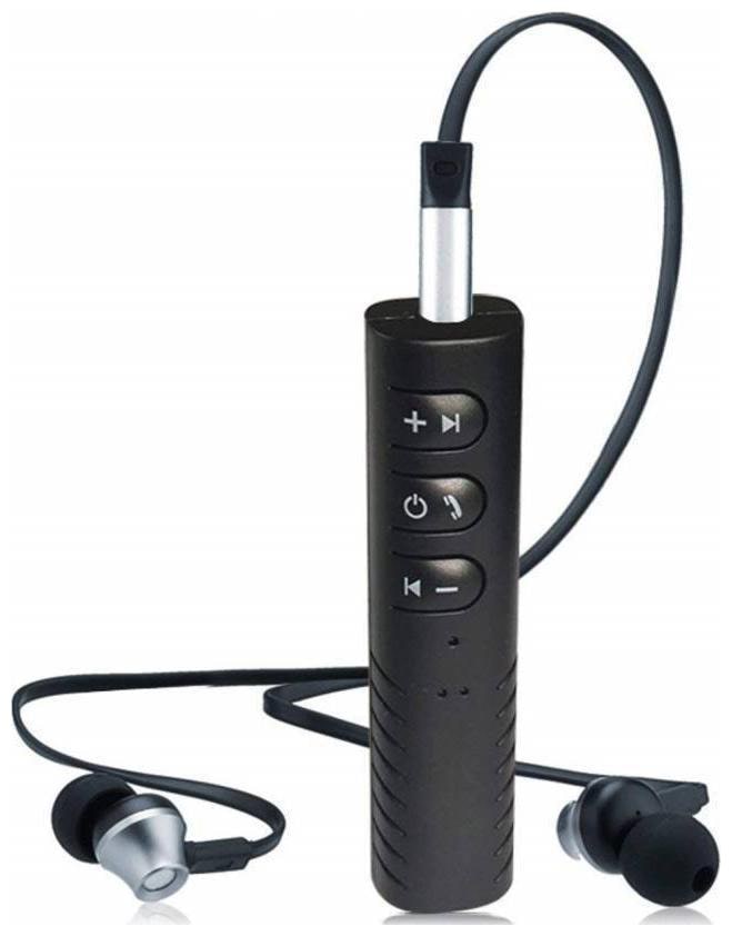 

CRYSTAL DIGITAL v4 2 Car Bluetooth Device with 3 5mm Connector 150 Audio Receiver MP3 Player Transmitter Adapter Dongle (Black